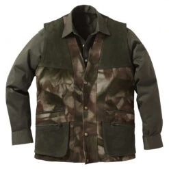 Il Lago Prestige Men's Leather Vest (camouflage)