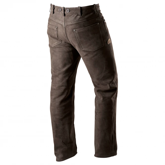 Il Lago Prestige Men's Nubuk Leather Trousers 2 Il Lago Prestige Men's Nubuk Leather Trousers - Image 2