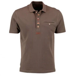 OS Trachten Men's Polo Shirt (brown)