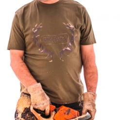 OS Trachten Men's T-shirt Wild Stag